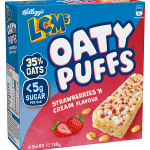 Kellogg’s LCMs Oaty Puffs Strawberries ‘n Cream Flavour