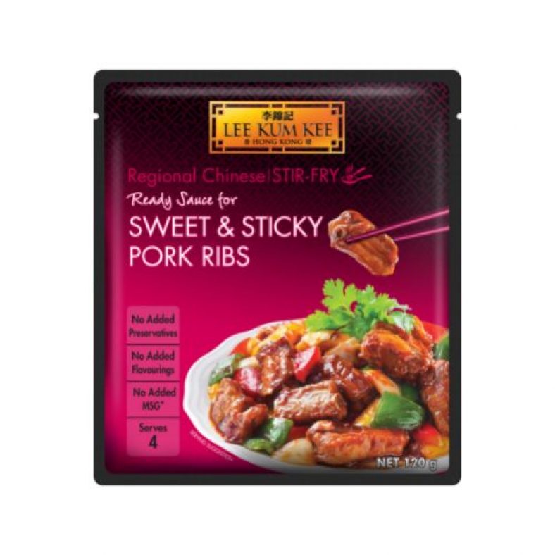 Lee Kum Kee Ready Sauce For Sweet & Sticky Pork Ribs 120g